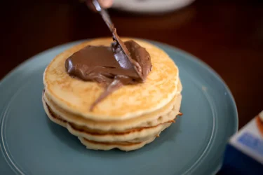 Chocolate protein pancakes resultat