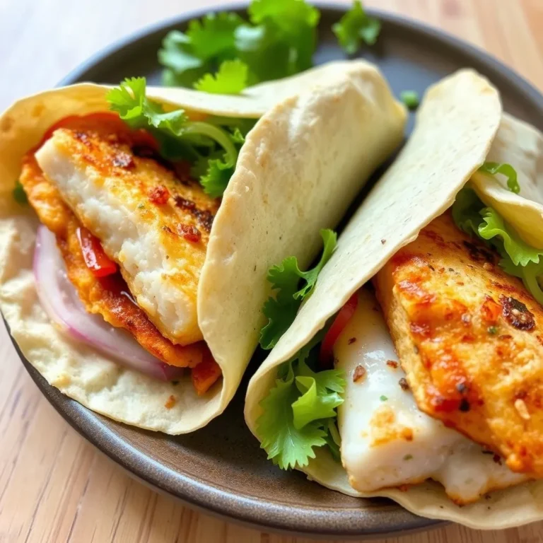 Healthy Fish Burger Wraps (Kid-Approved!) – Crispy, Flaky & Delicious