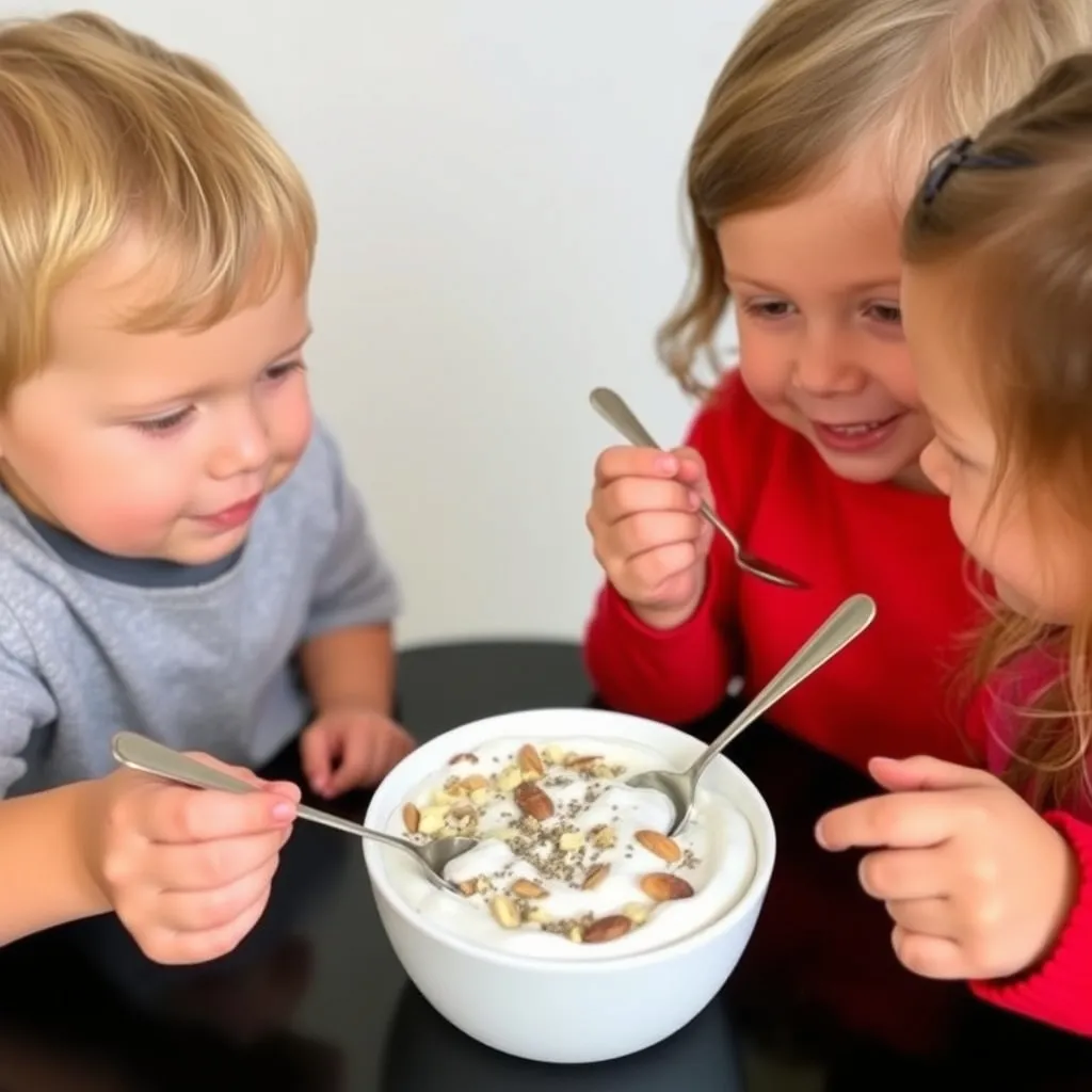 Greek Yogurt with Chia Seeds and Almonds