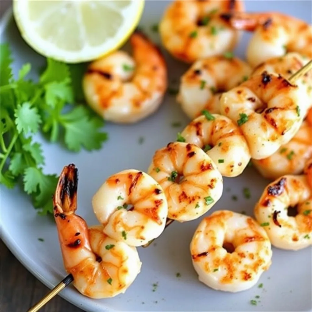 Grilled Lemon Herb Shrimp Skewers 1