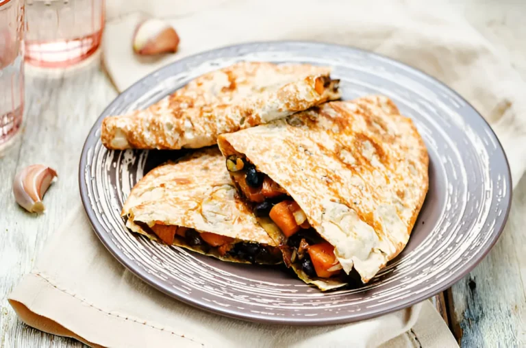 Wholesome Sweet Potato and Black Bean Quesadilla