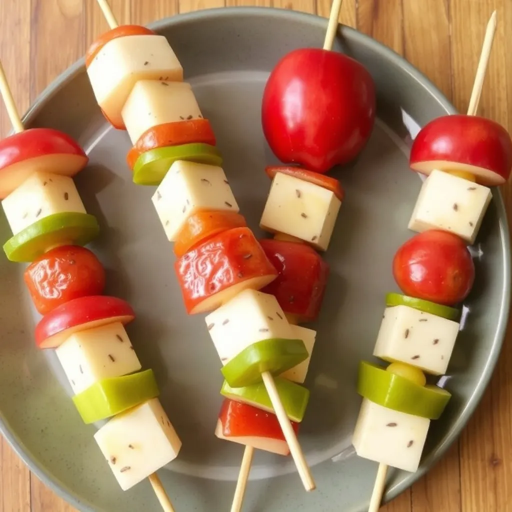 Cheese and Apple Kabobs resultat 1