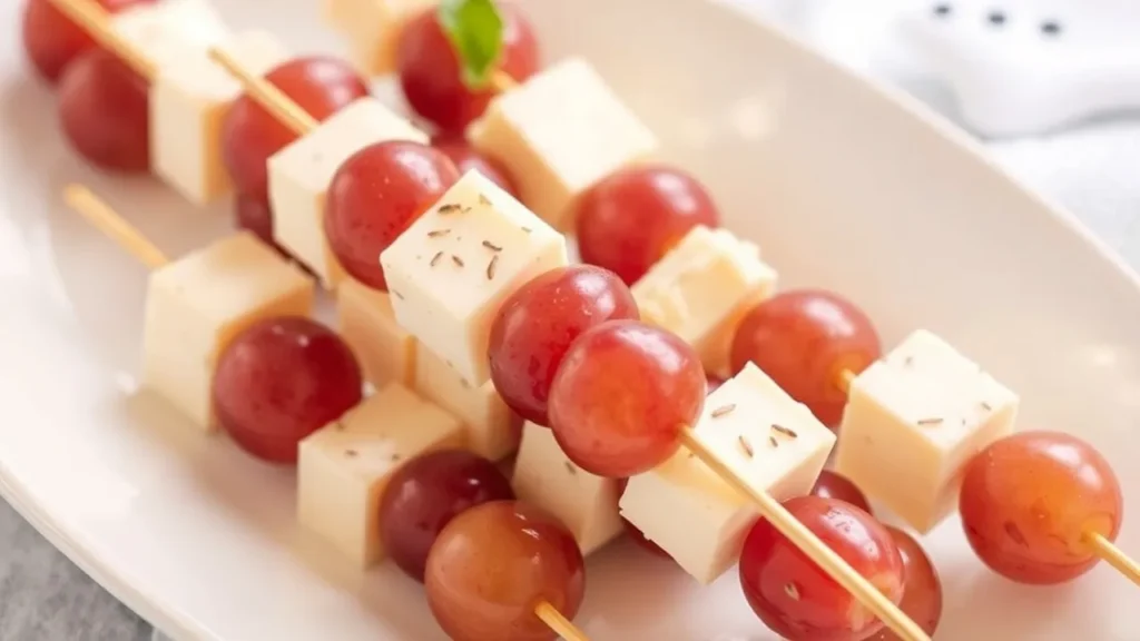 Cheese and Grape Skewers resultat