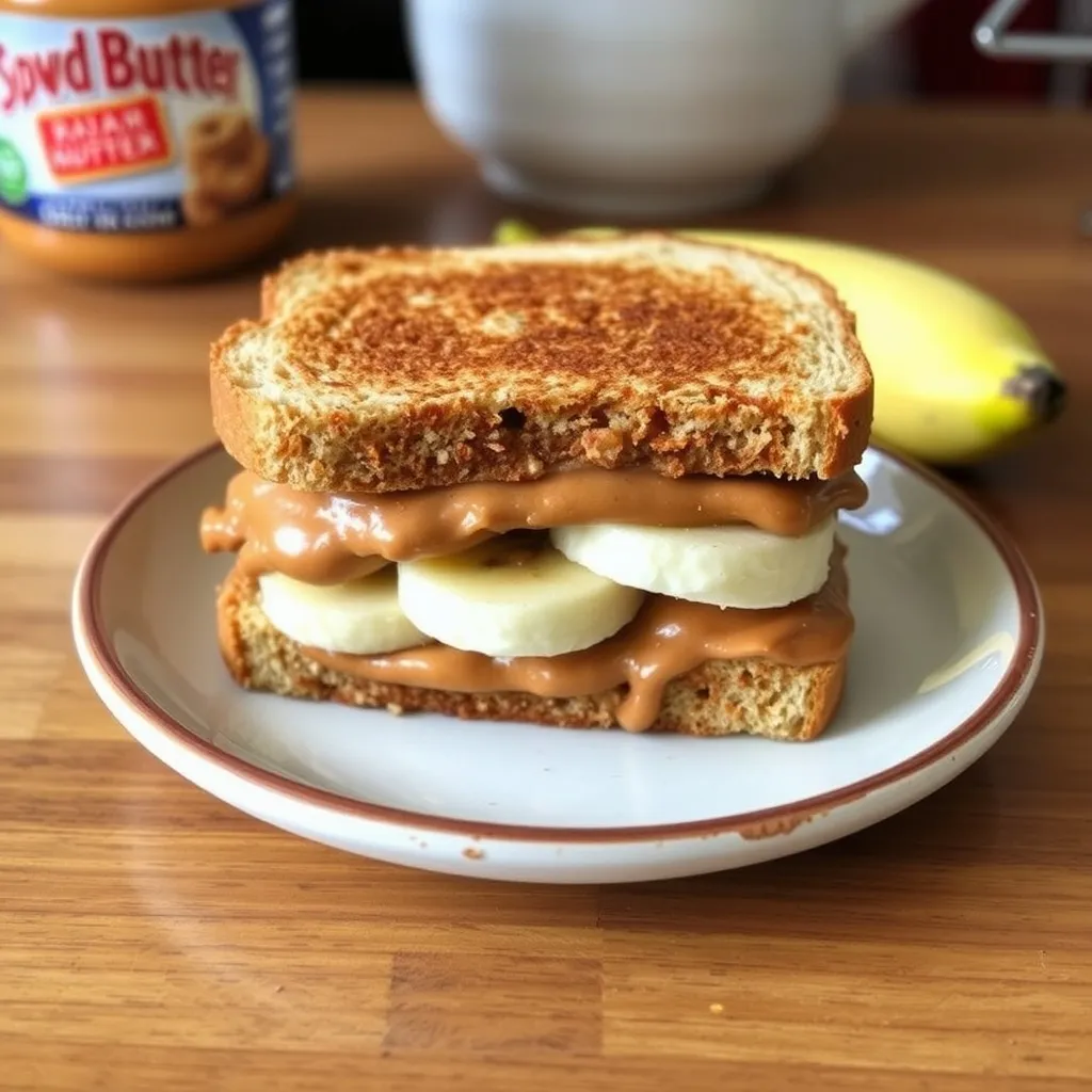 Peanut Butter and Banana Sandwich