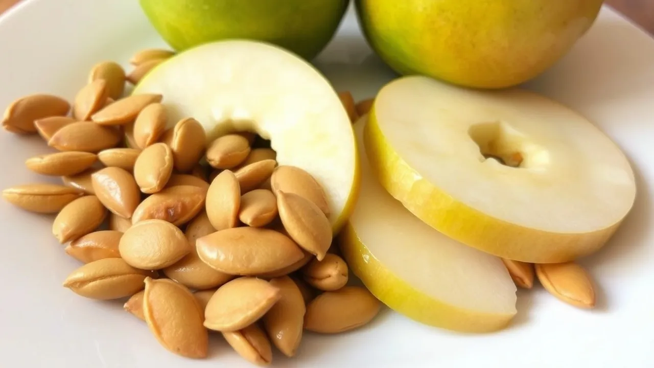  immune-boosting snacks : Pumpkin Seeds and Apple Slices