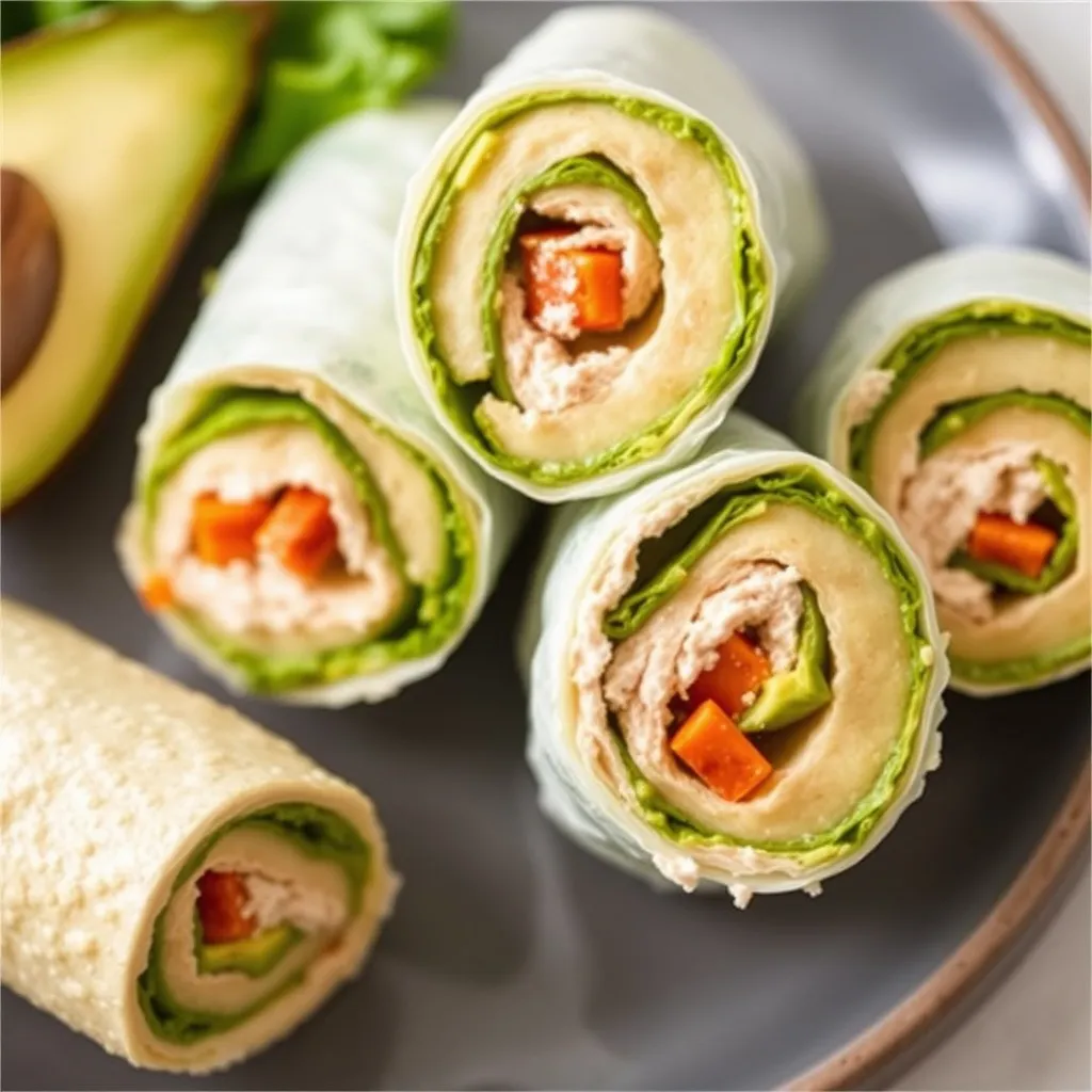 Turkey and Avocado Roll Ups resultat