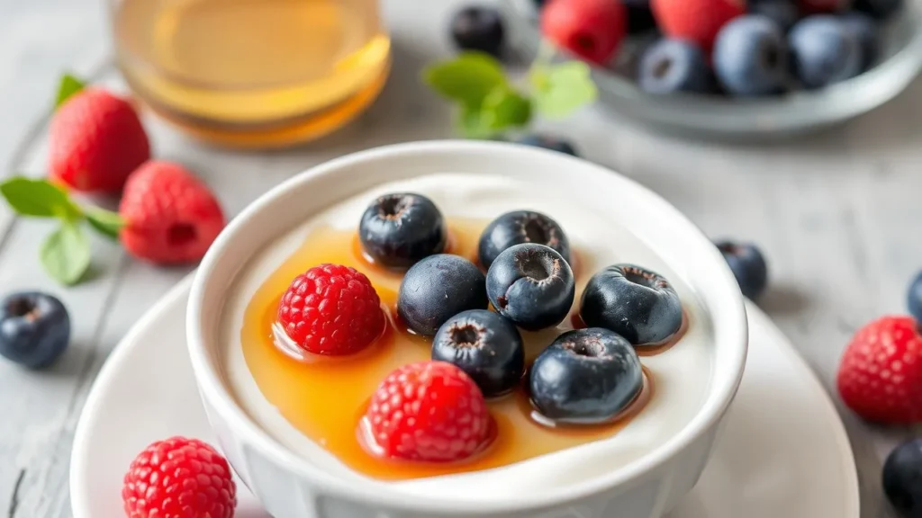 Yogurt with Berries and Honey