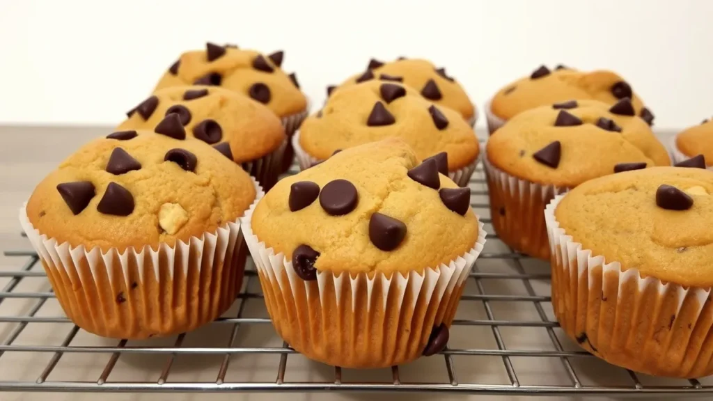 delicious banana chocolate chip muffins for kids 1