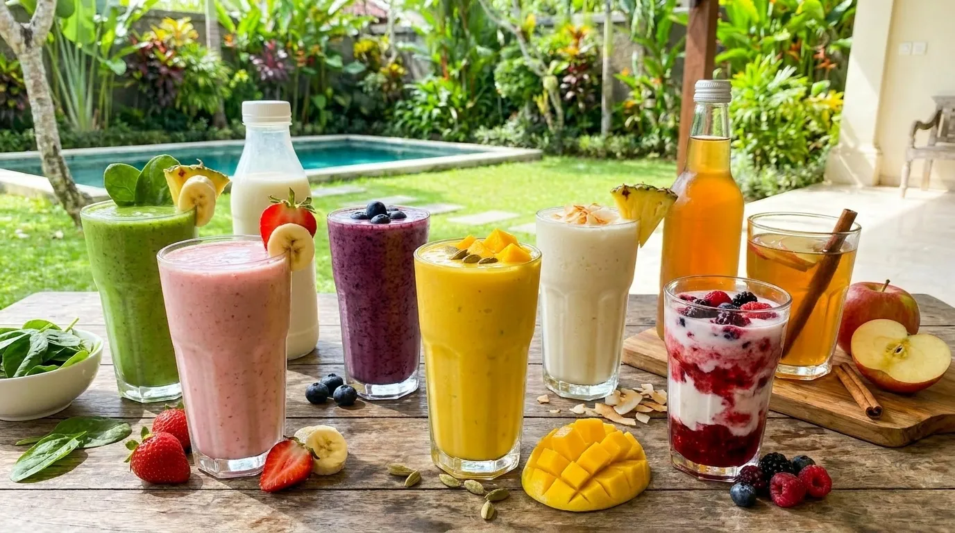 7 probiotic drinks for kids — colorful smoothies and kefir drinks for gut health and immunity