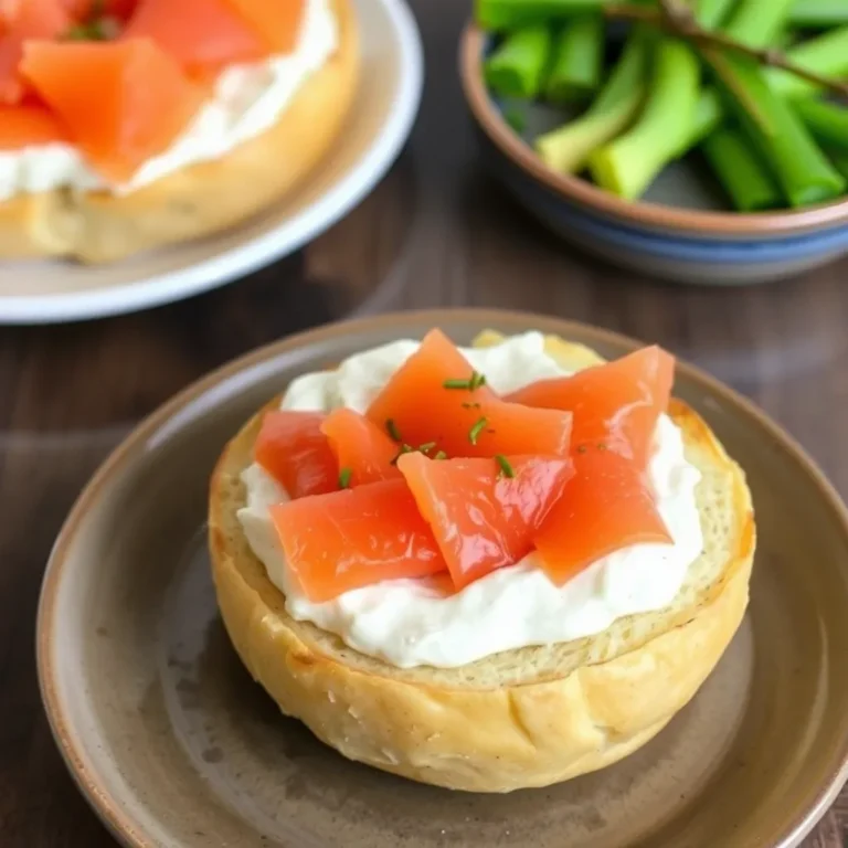 Bagels with Lox and Cream Cheese Breakfast: A Quick & Healthy Morning Meal for Families
