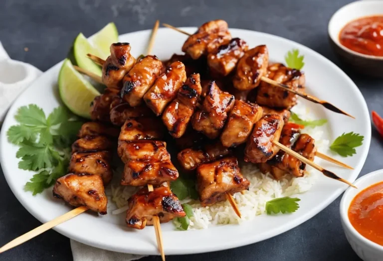 Air-Fried Bourbon Chicken Skewers: A Flavorful and Healthy Dinner
