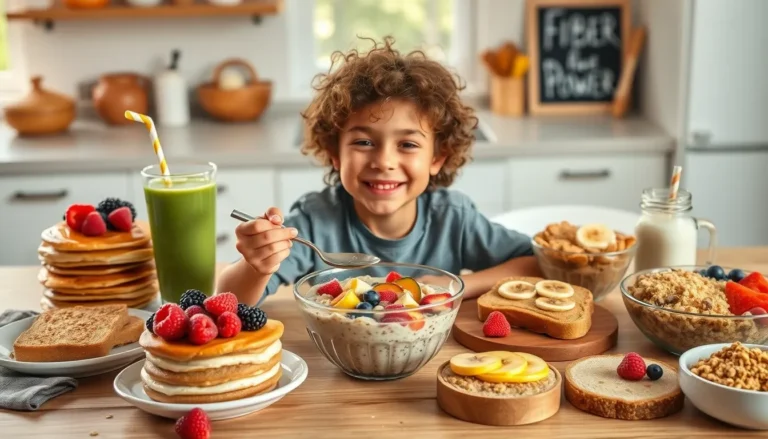 10 High-Fiber Breakfasts for Kids : Easy, Tasty & Kid-Approved Meals!