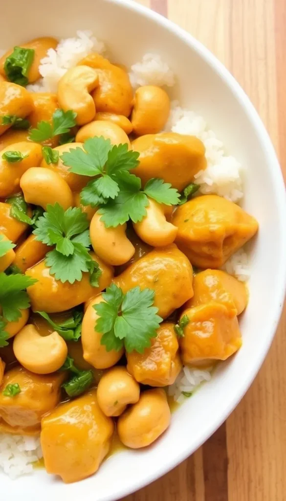 Butter Cashew Chicken : Vegetarian Version