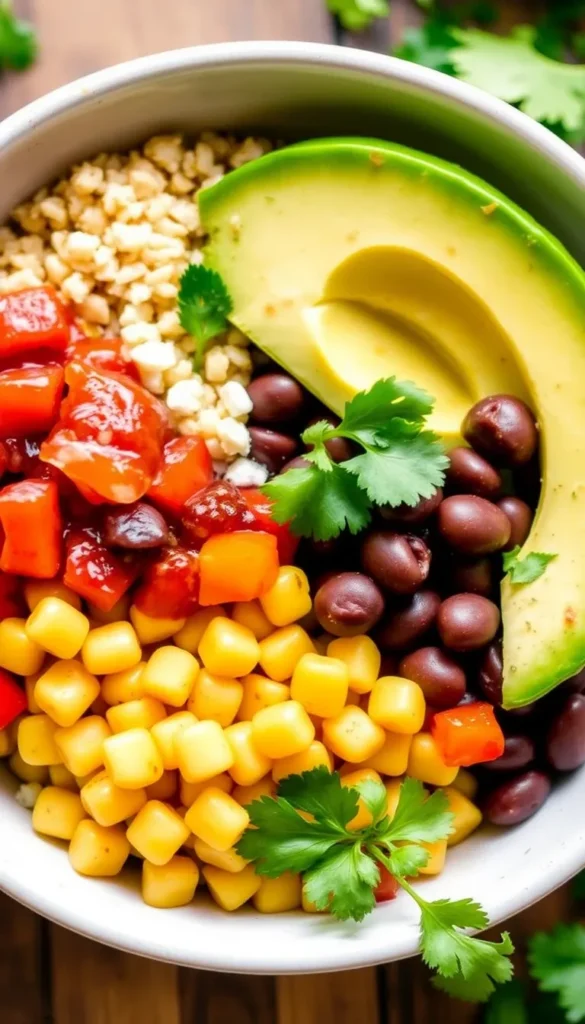 Mexican Black Bean Avocado Bowl resultat