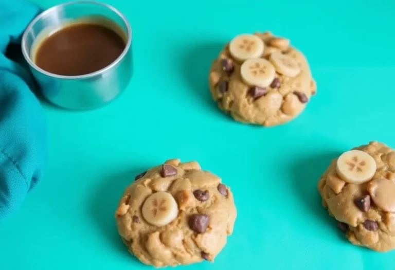 Healthy 3-ingredient peanut butter banana cookies for kids, a nutrient-dense and brain-boosting breakfast snack.