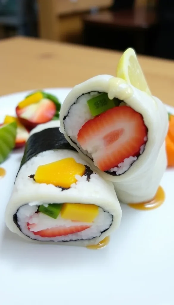 Sushi burrito : Fruit Sushi Burrito