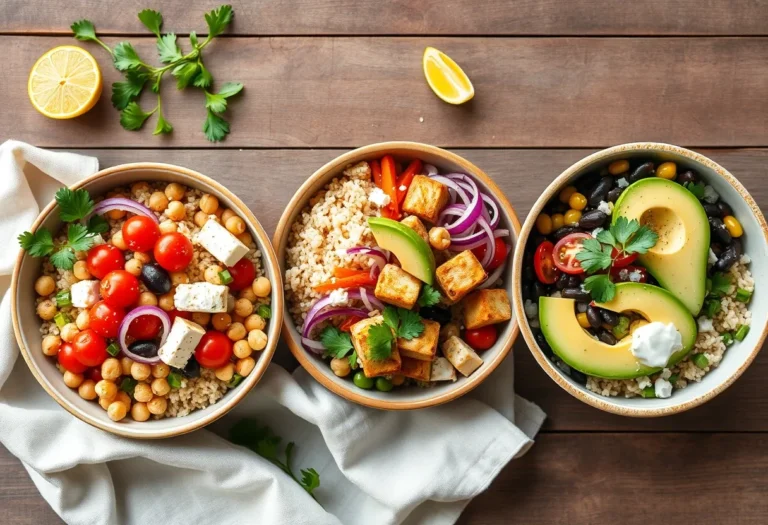 3 Easy Vegetarian Dinner Bowls – Quick & Nutritious Meal Ideas
