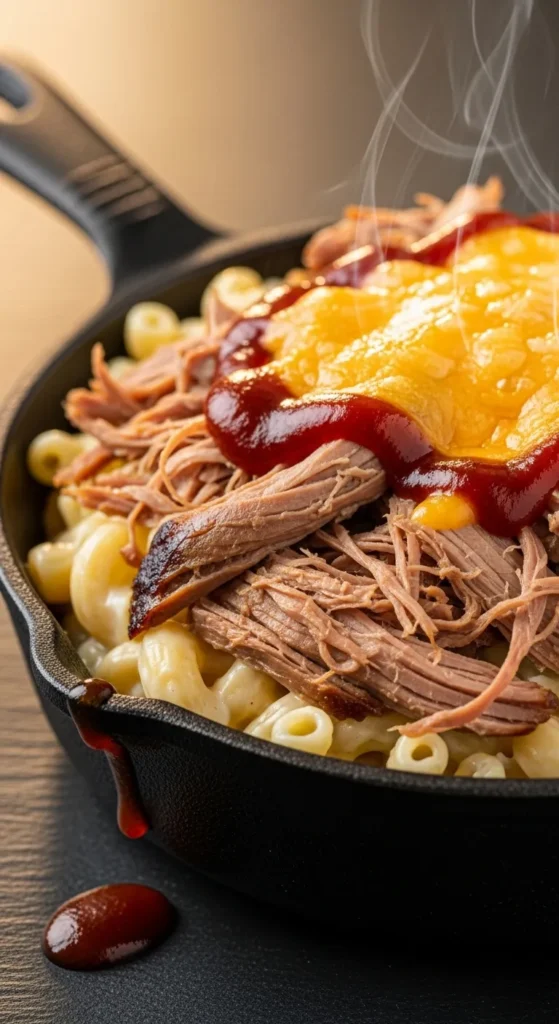 Zinc-rich recipes for kids featuring BBQ pulled lamb mac and cheese, a high-zinc and comfort food dinner for picky eaters.