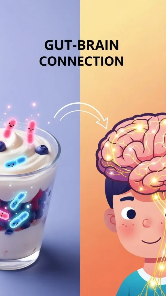 gut-brain-axis-probiotic-yogurt-neural-connection-illustration