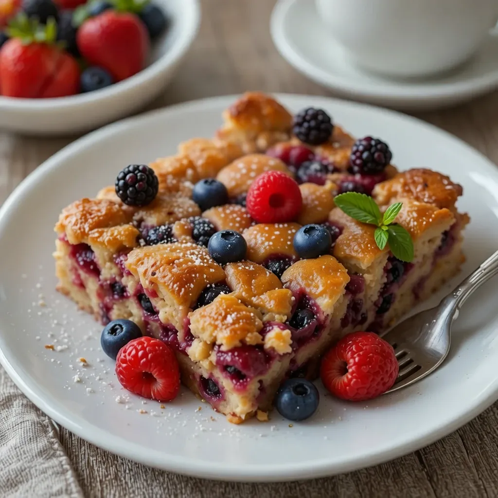 berry strata breakfast recipe resultat