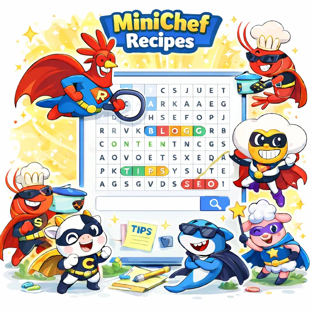 MiniChef Superheroes around the word search puzzle
